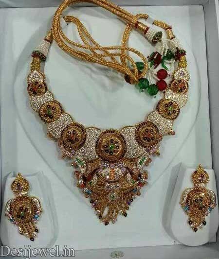 New and Latest Design of Rajasthani fancy gold Necklace 