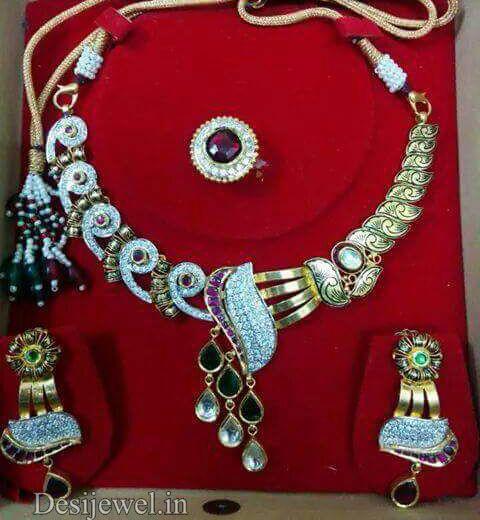 New and Latest Design of Rajasthani fancy gold Necklace 