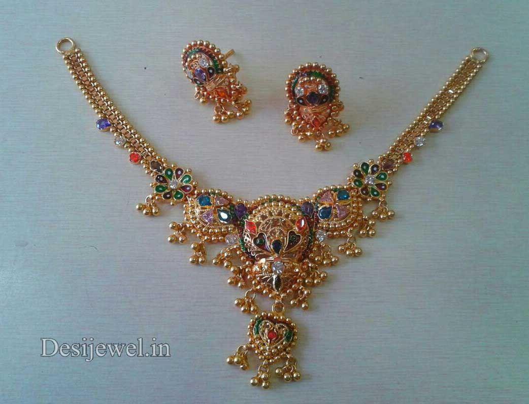 New and Latest Design of Rajasthani fancy gold Necklace 