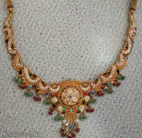 New and Latest Design of Rajasthani fancy gold Necklace 