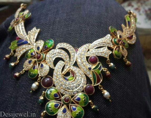 New and Latest Design of Rajasthani fancy gold Necklace 