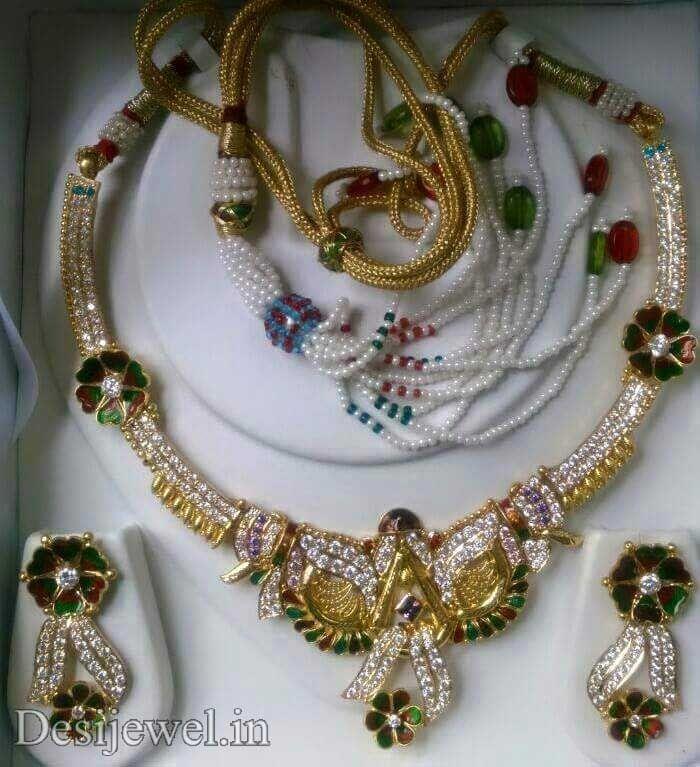 New and Latest Design of Rajasthani fancy gold Necklace 