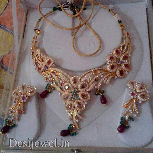 New and Latest Design of Rajasthani fancy gold Necklace 