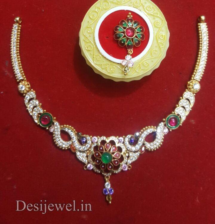 New and Latest Design of Rajasthani fancy gold Necklace 