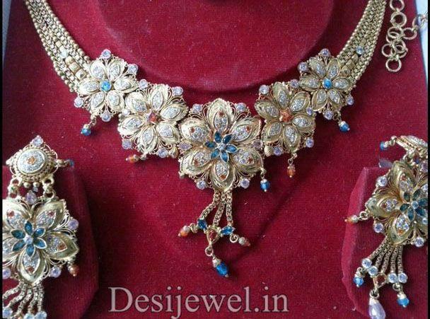 New and Latest Design of Rajasthani fancy gold Necklace 