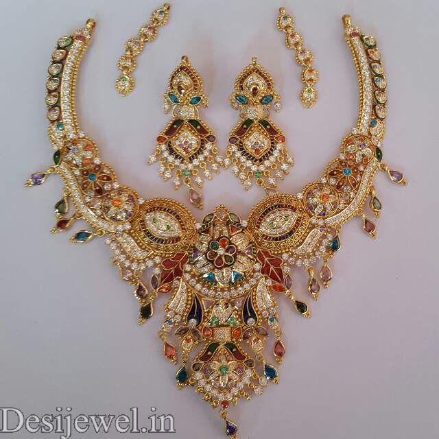 New and Latest Design of Rajasthani fancy gold Necklace 