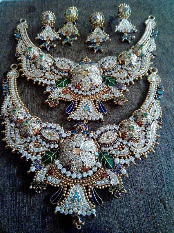 New and Latest Design of Rajasthani fancy gold Necklace 