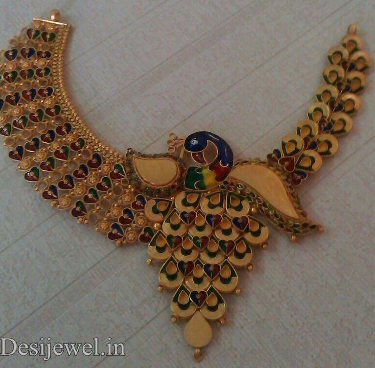 New and Latest Design of Rajasthani fancy gold Necklace 