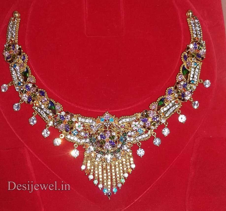 न्यू एंड लेटेस्ट डिजाईन राजस्थानी फैंसी गोल्ड नेकलेस 