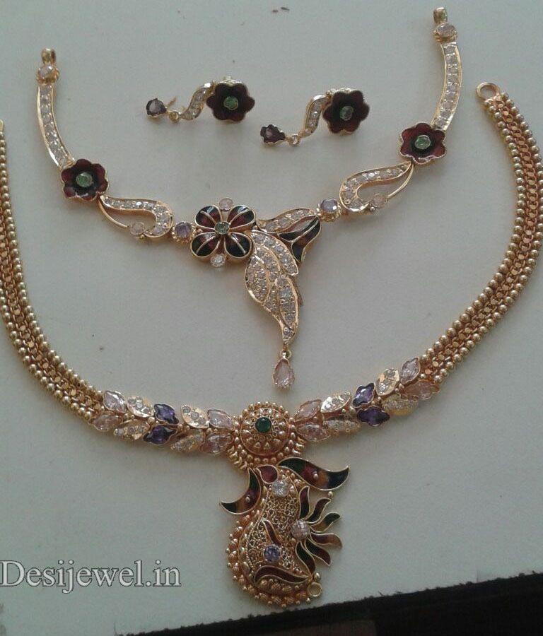 New and Latest Design of Rajasthani fancy gold Necklace 