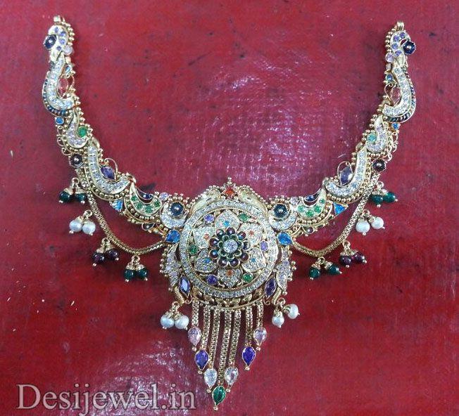 New and Latest Design of Rajasthani fancy gold Necklace 