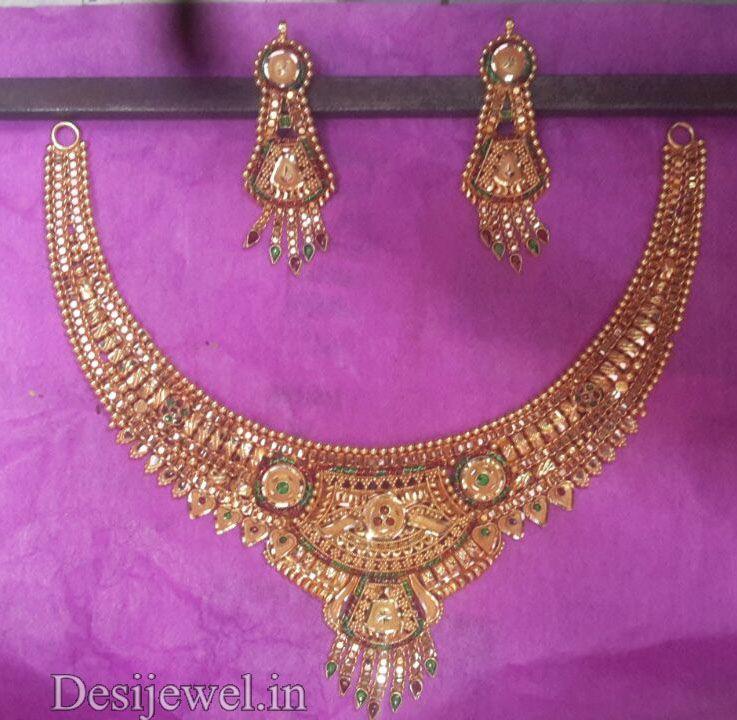 New and Latest Design of Rajasthani fancy gold Necklace 