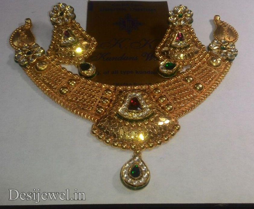 New and Latest Design of Rajasthani fancy gold Necklace 