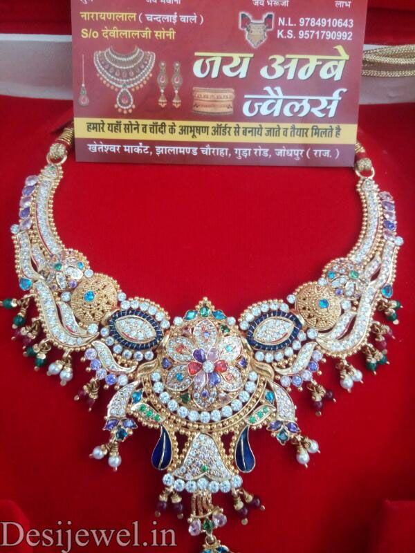 New and Latest Design of Rajasthani fancy gold Necklace 