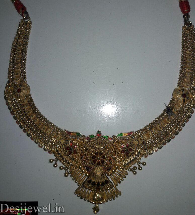 New and Latest Design of Rajasthani fancy gold Necklace 