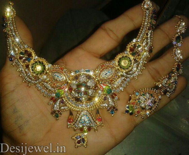 New and Latest Design of Rajasthani fancy gold Necklace 