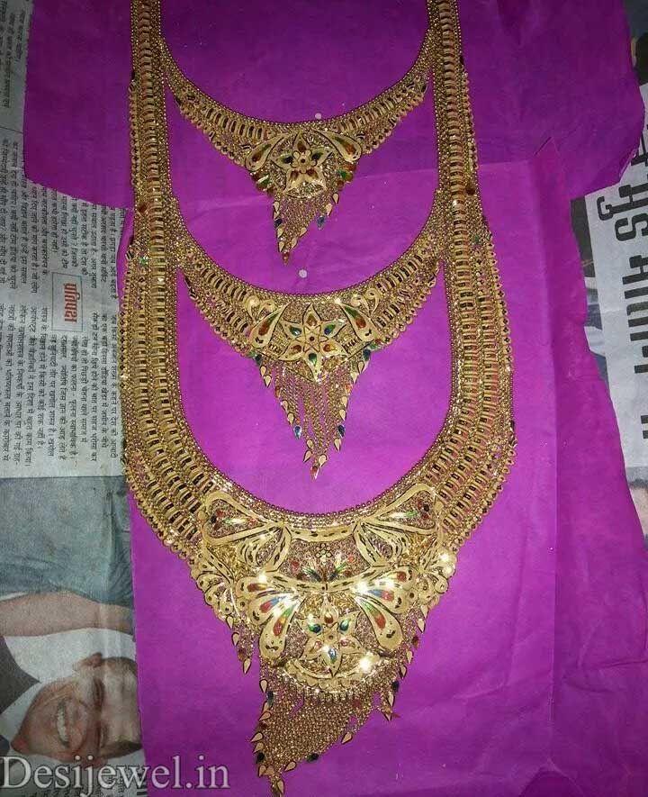 New and Latest Design of Rajasthani fancy gold Necklace 