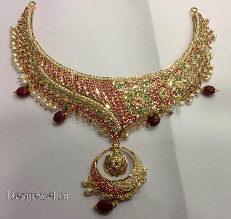 New and Latest Design of Rajasthani fancy gold Necklace 