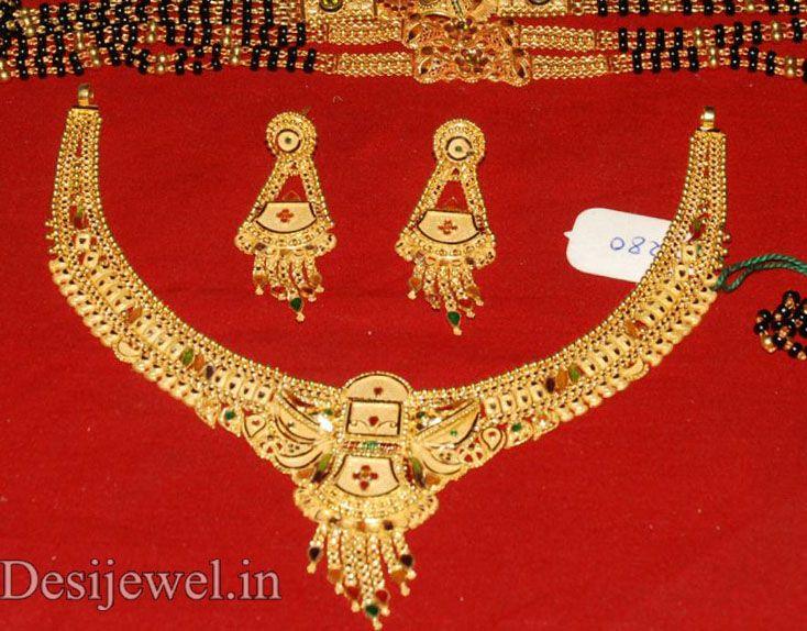 New and Latest Design of Rajasthani fancy gold Necklace 