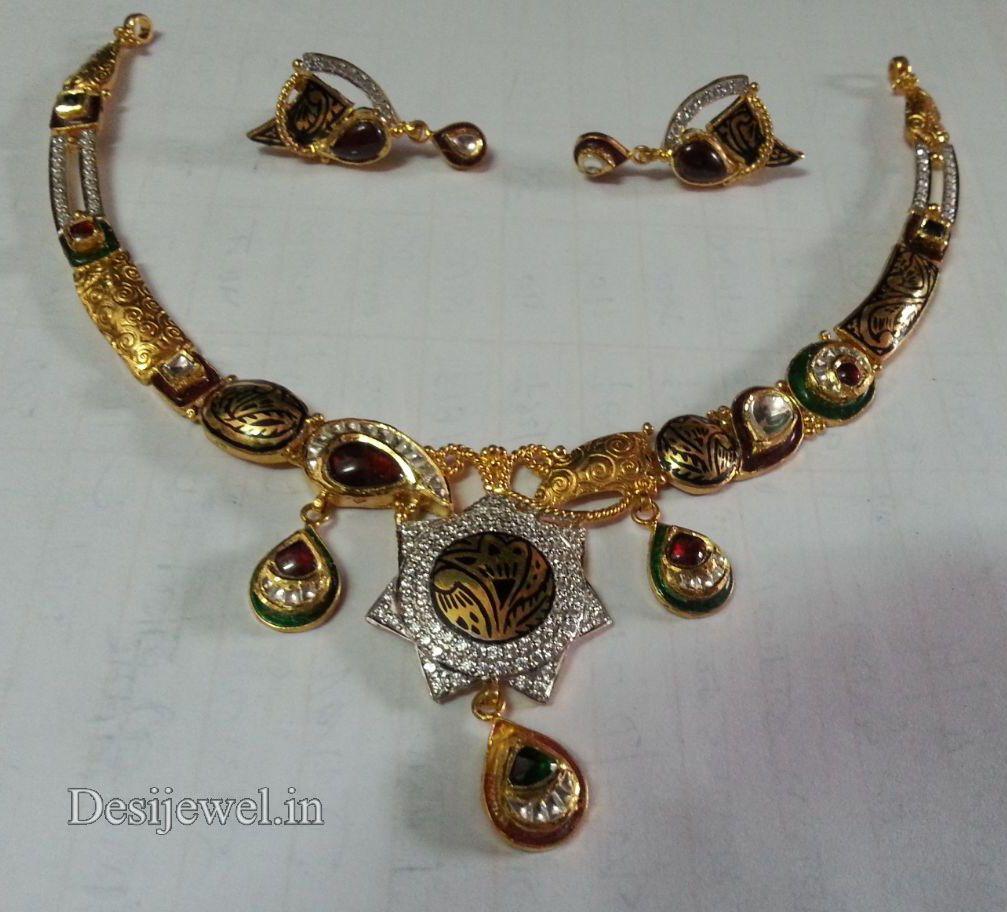 New and Latest Design of Rajasthani fancy gold Necklace 