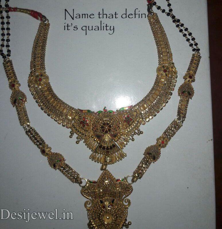 New and Latest Design of Rajasthani fancy gold Necklace 