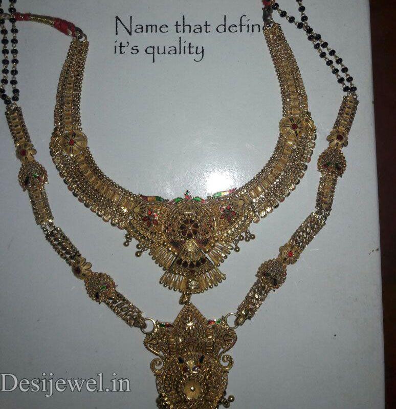 New and Latest Design of Rajasthani fancy gold Necklace 