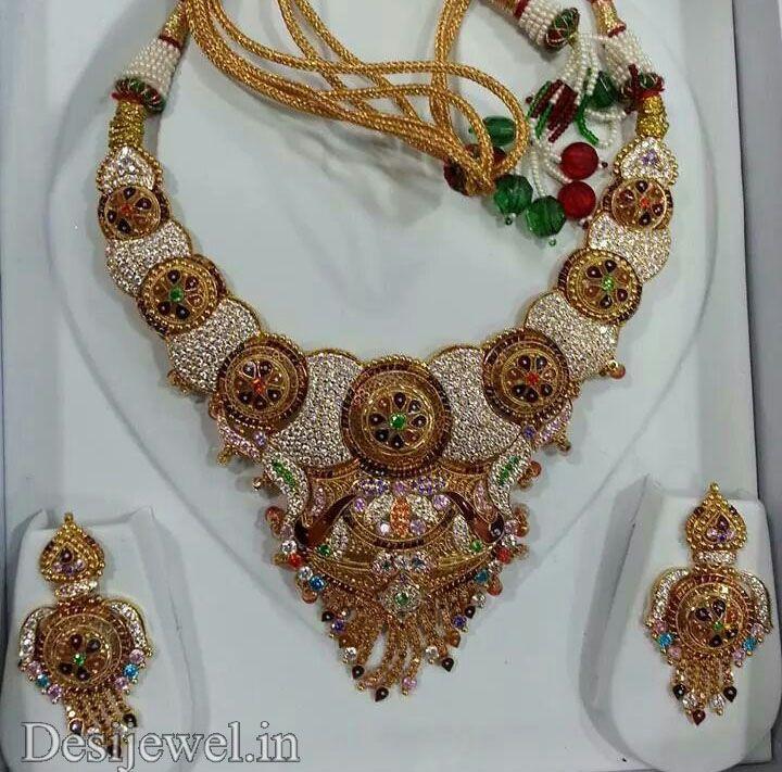 New and Latest Design of Rajasthani fancy gold Necklace 