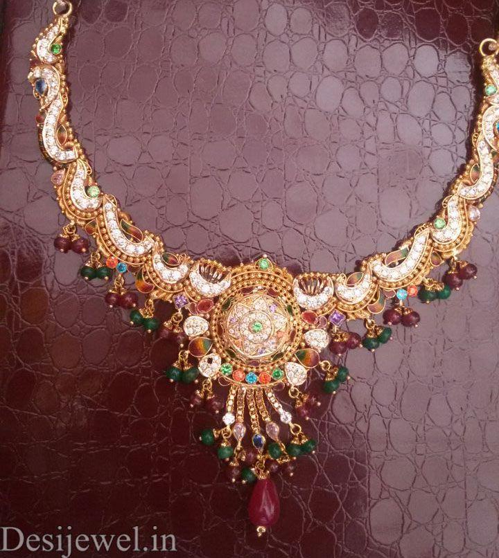 New and Latest Design of Rajasthani fancy gold Necklace 