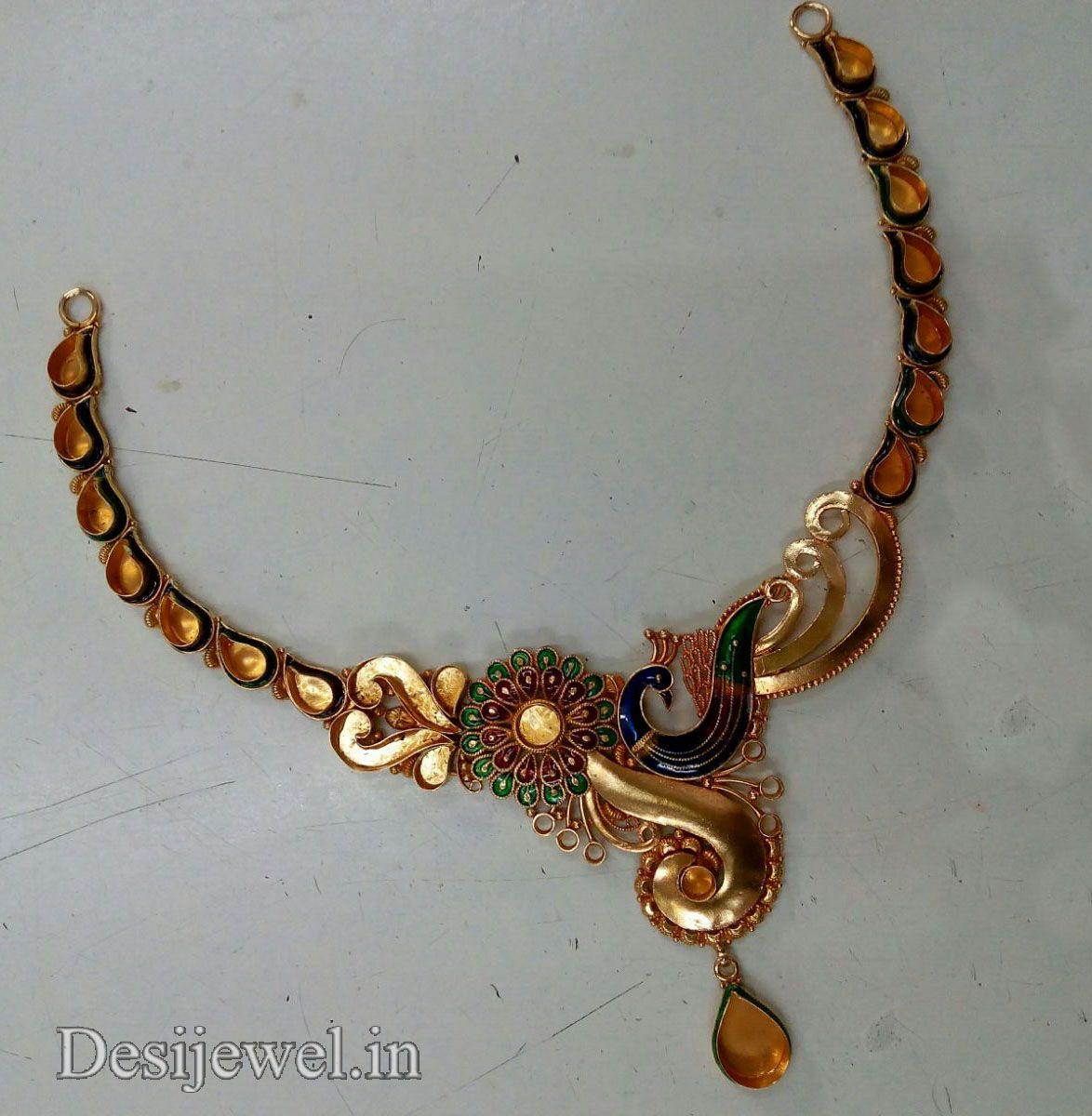 New and Latest Design of Rajasthani fancy gold Necklace 