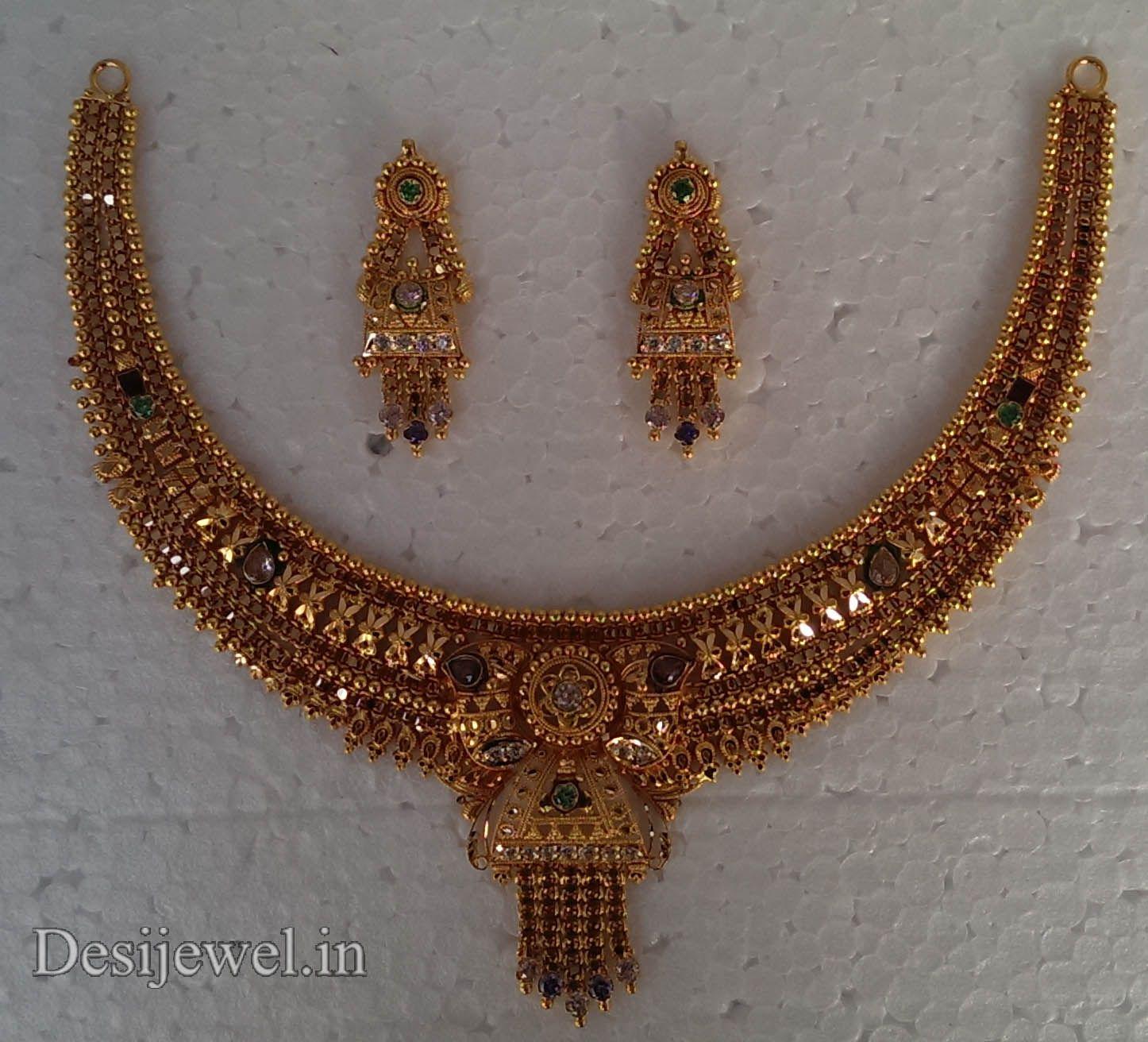 New and Latest Design of Rajasthani fancy gold Necklace 