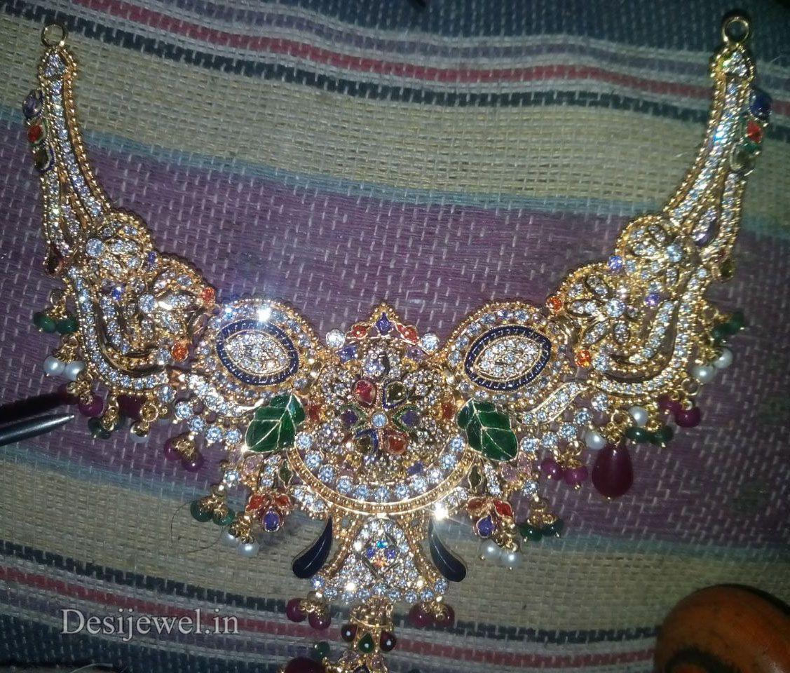 New and Latest Design of Rajasthani fancy gold Necklace 