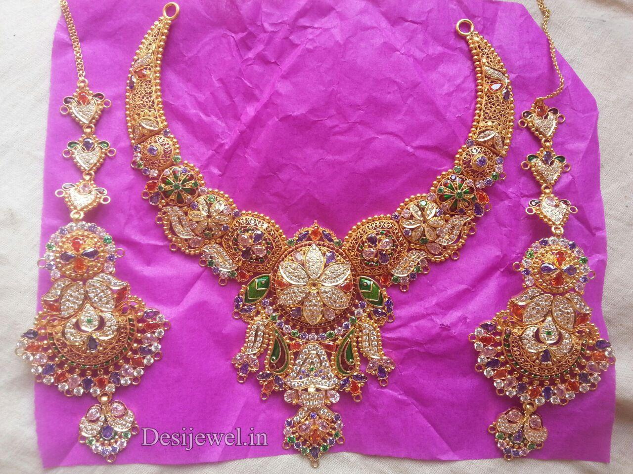 New and Latest Design of Rajasthani fancy gold Necklace 