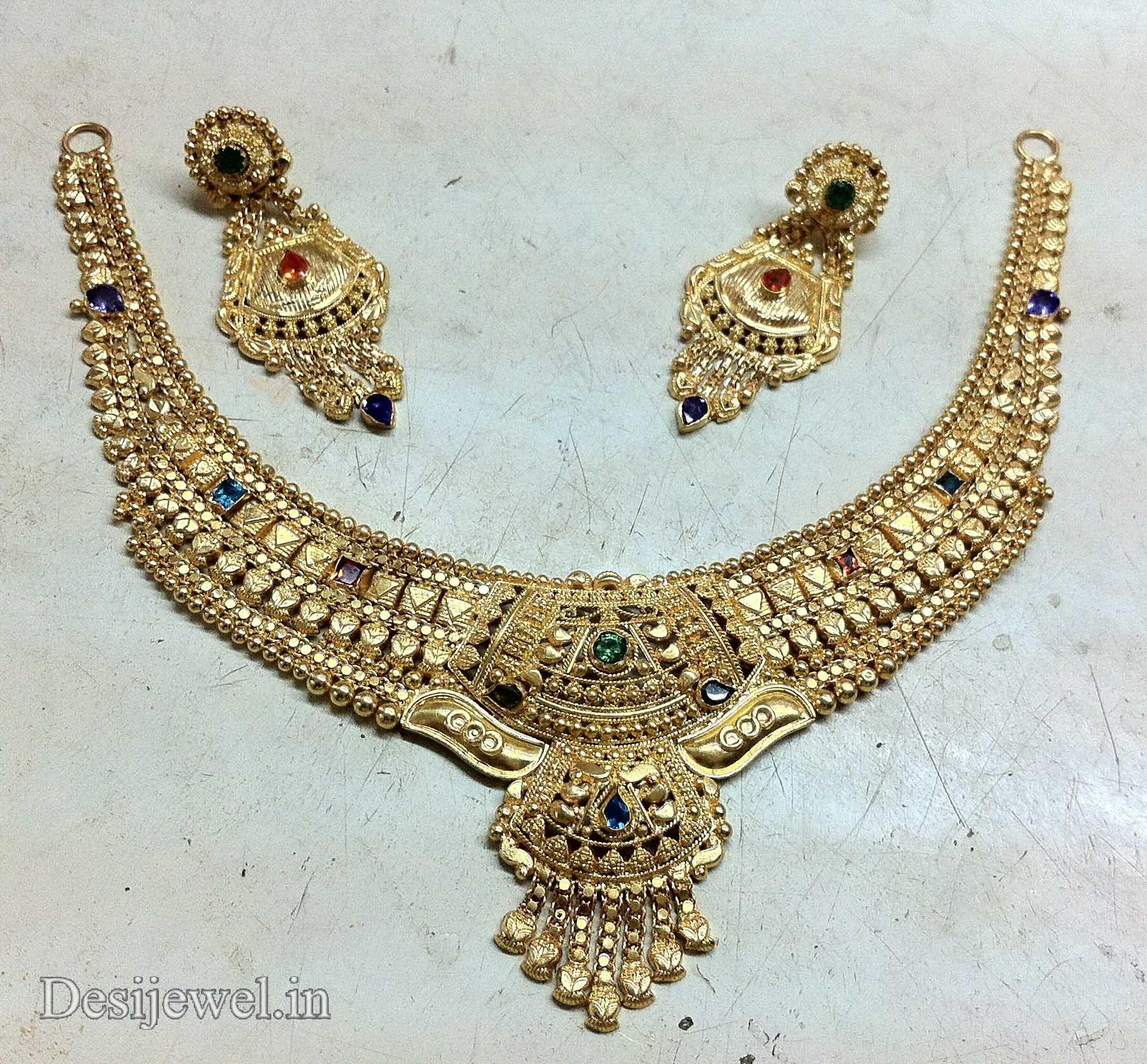 New and Latest Design of Rajasthani fancy gold Necklace 