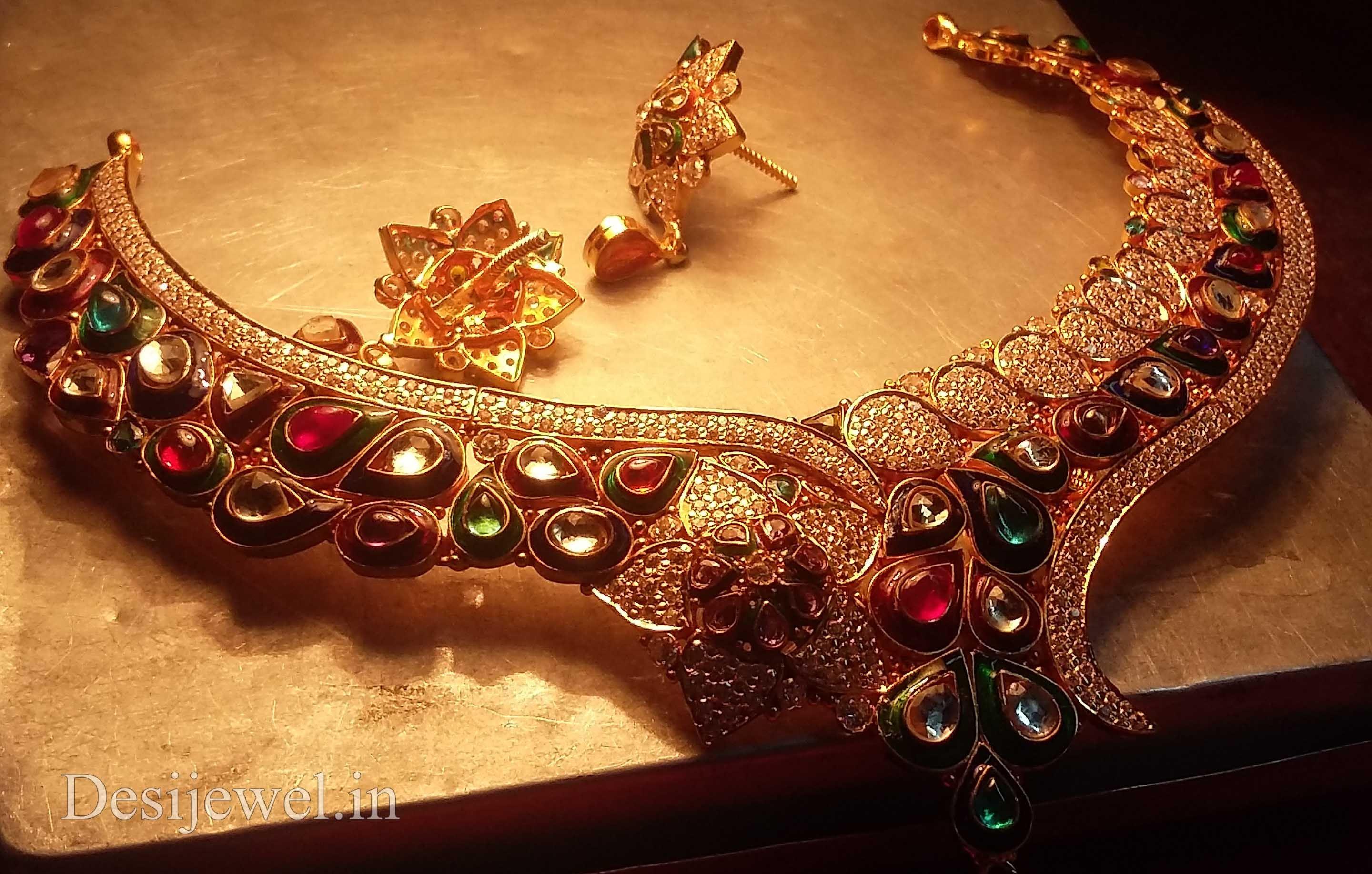 New and Latest Design of Rajasthani fancy gold Necklace 