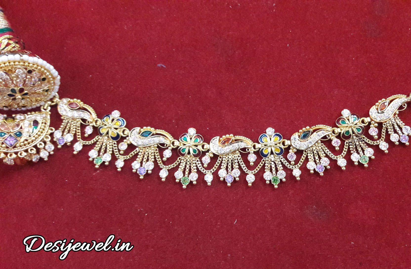 New and Latest Design of Rajasthani gold fancy Rakhdi-Set 