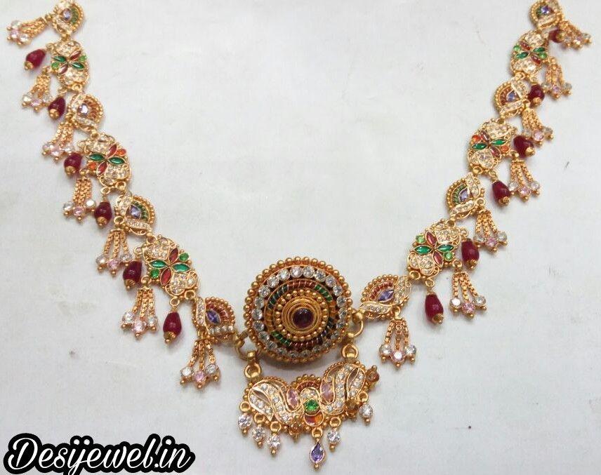 New and Latest Design of Rajasthani gold fancy Rakhdi-Set 