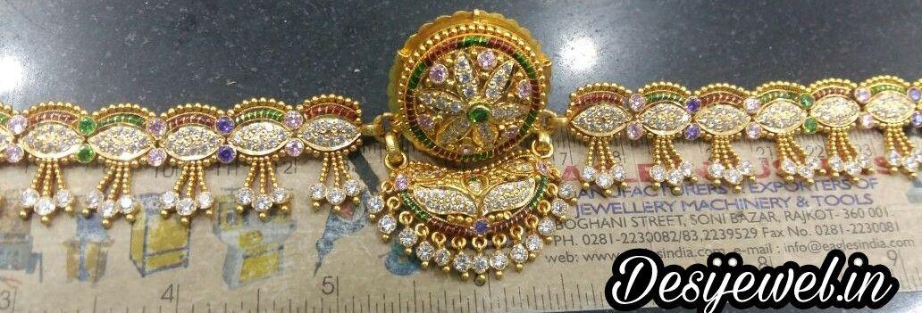 New and Latest Design of Rajasthani gold fancy Rakhdi-Set 