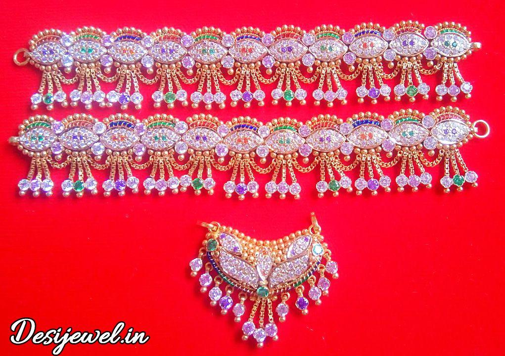 New and Latest Design of Rajasthani gold fancy Rakhdi-Set 