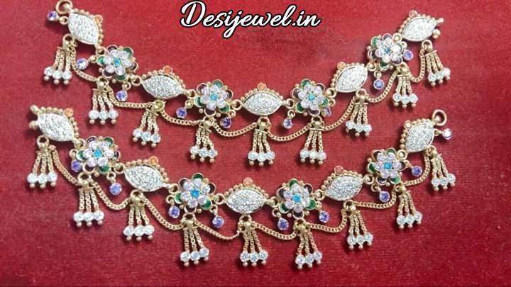 New and Latest Design of Rajasthani gold fancy Rakhdi-Set 