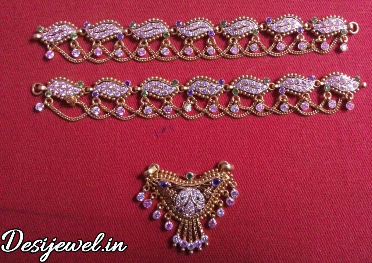 New and Latest Design of Rajasthani gold fancy Rakhdi-Set 