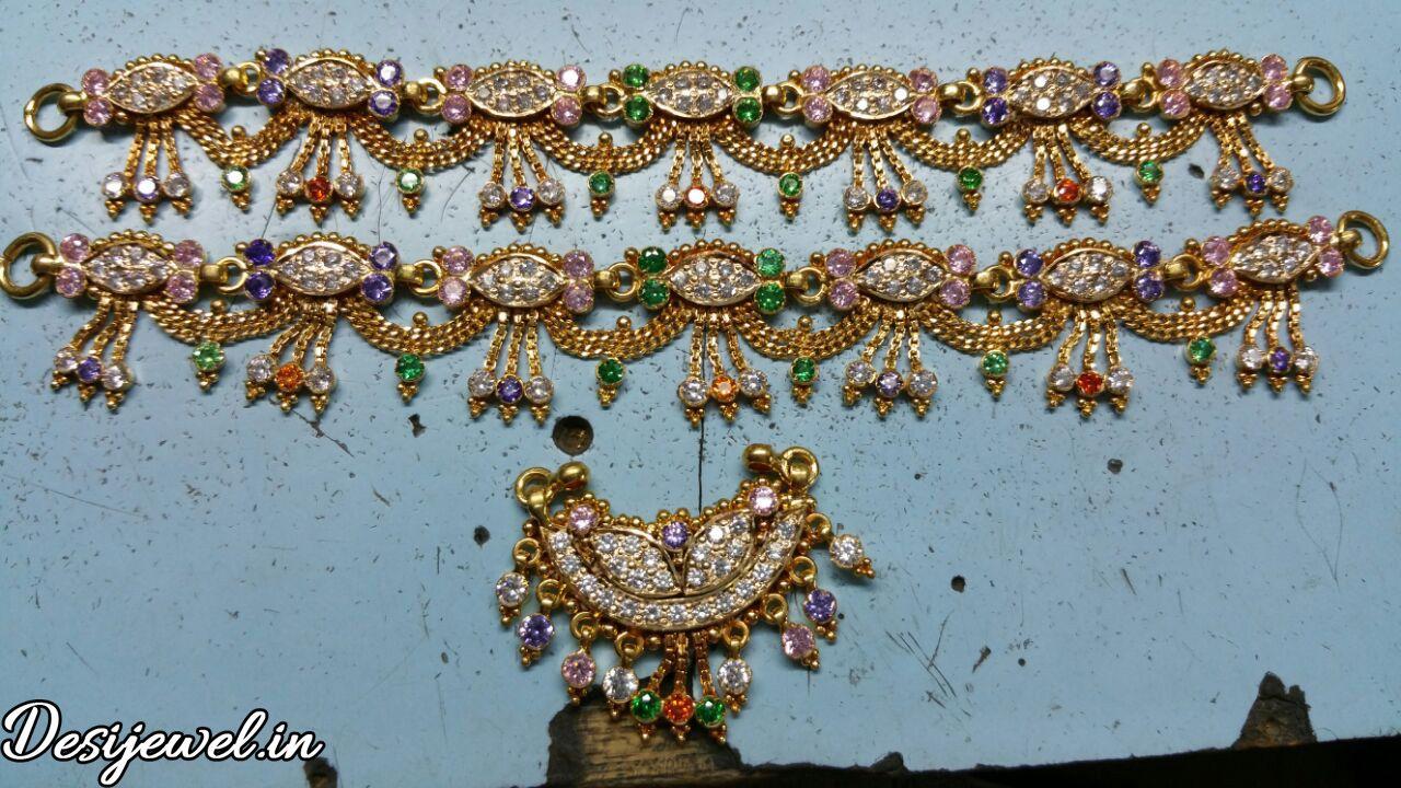 New and Latest Design of Rajasthani gold fancy Rakhdi-Set 