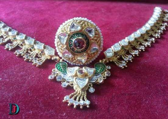 New and Latest Design of Rajasthani gold fancy Rakhdi-Set 
