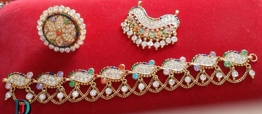 New and Latest Design of Rajasthani gold fancy Rakhdi-Set 