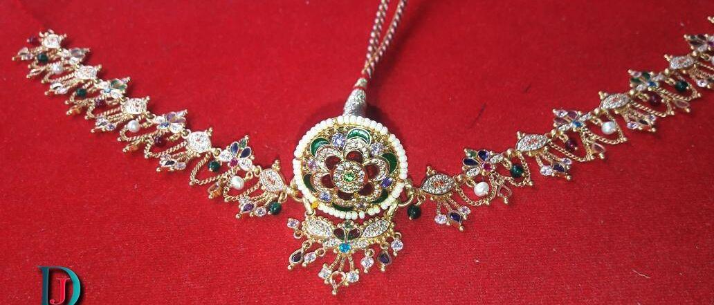 New and Latest Design of Rajasthani gold fancy Rakhdi-Set 