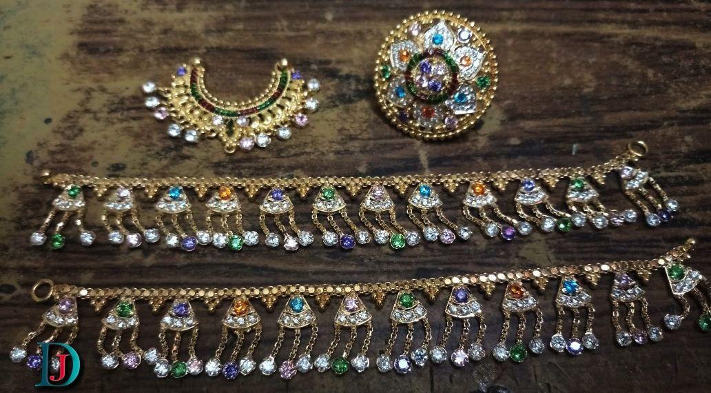 New and Latest Design of Rajasthani gold fancy Rakhdi-Set 