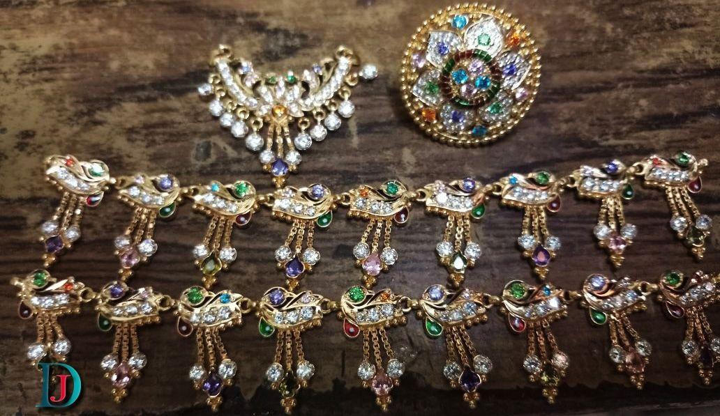 New and Latest Design of Rajasthani gold fancy Rakhdi-Set 