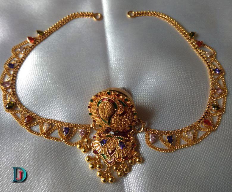 New and Latest Design of Rajasthani gold fancy Rakhdi-Set 