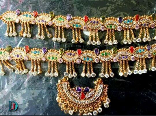 New and Latest Design of Rajasthani gold fancy Rakhdi-Set 