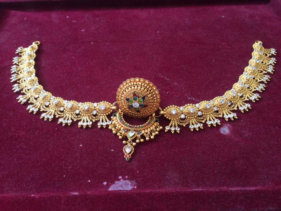 New and Latest Design of Rajasthani gold fancy Rakhdi-Set 