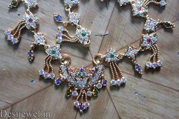 New and Latest Design of Rajasthani gold fancy Rakhdi-Set 
